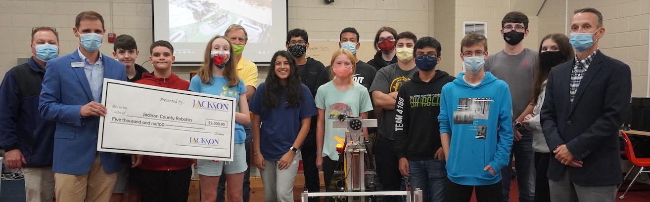 JACKSON EMC DONATES TO ROBOTICS PROGRAM